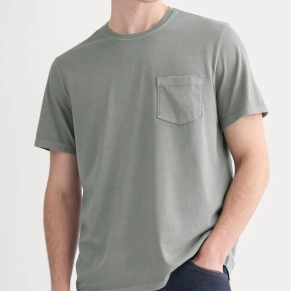 Everlane The Essentials Organic Garment Dyed Crewneck in Seagrass 🆕 - Picture 2 of 7